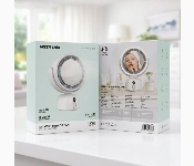 Green Lion Makeup Mirror With Fan White 5 Speed 3 Light Modes 5400Mah Usb C Rechargeable Rotatable Mirror Gl Mr17  - Similar Product Imag - ID 7154121
