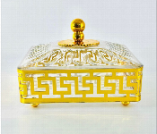 Decorative Sweet Box Square 25 X 25Cm With 4 Transparent Removable Sections  - Similar Product Imag - ID 7154389