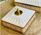 Decorative Sweet Box Square 20 X 20Cm With 4 Removable Transparent Sections  - Similar Product Imag - ID 7154390