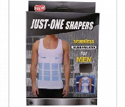 Just One Shaper Slim Vest L To Xl White Seamless Compression Undershirt For Men  - Similar Product Imag - ID 7154726