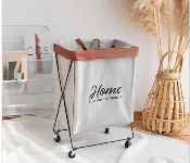 Foldable Laundry Basket With Metal Stand And Wheels  - Similar Product Imag - ID 7155028