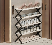 Foldable Shoe Rack 5 Layer Easy Open Storage Organizer  - Similar Product Imag - ID 7155049