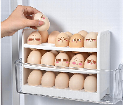Egg Storage Box 3 Layer Pull Out Refrigerator Organizer  - Similar Product Imag - ID 7155053