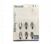 Adhesive Stainless Steel Hooks 6Pcs Waterproof  - Similar Product Imag - ID 7155463