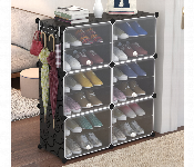 Shoe Rack 2 Column 6 Layer Dustproof Cabinet  - Similar Product Imag - ID 7155523