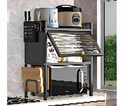 Adjustable Microwave Oven Rack With Storage Door  - Similar Product Imag - ID 7155593