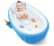 Inflatable Portable Bathtub Foldable Non Slip Tub With Seat Built In Air Pump Assorted Colors  - Similar Product Imag - ID 7155655