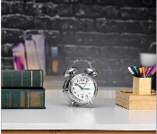 Olsenmark Omwc1882 Twin Bell Alarm Clock With Light  - Similar Product Imag - ID 7156112