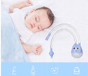 Silicone Vacuum Suction Nasal Aspirator For Babies Blue  - Similar Product Imag - ID 7156190