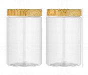 Royalford Rf10509 800Ml 2Pcs Round Air Tight Pet Jar  - Similar Product Imag - ID 7156257