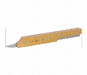 Royalford Rf11118 Coconut Cutter With Wooden Handle Stainless Steel Coconut Opener Knife  - Similar Product Imag - ID 7156404