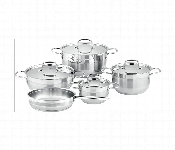 Royalford Rf12925 Rockmaz 9Pcs Stainless Steel Cookware Set  - Similar Product Imag - ID 7156743