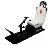 Racing Wheel Stand With Seat Gaming Chair Driving. White  - Similar Product Imag - ID 7157737