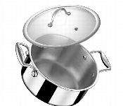 Stahl Triply Artisan Sauce Pot With Lid 32 Cm104132  - Similar Product Imag - ID 7159406