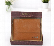 Zefani Classic Genuine Leather Bi Fold Wallet For Men Tan  - Similar Product Imag - ID 7159616