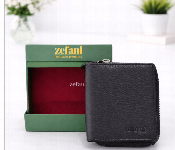 Zefani Genuine Leather Zip Wallet Black  - Similar Product Imag - ID 7159901