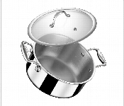 Stahl Sauce Pot Sl 1041 24 24Cm Triply 5.1L Induction Silver  - Similar Product Imag - ID 7160881
