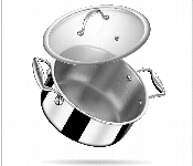 Stahl Sauce Pot Sl104128 28Cm Triply 7.2L Induction Silver  - Similar Product Imag - ID 7160882