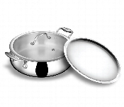 Stahl Biryani Handi Sl104184 24Cm Triply 4L Lid Silver  - Similar Product Imag - ID 7160883