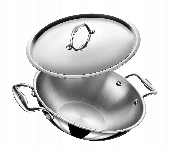 Stahl Kadhai Sl104330 30Cm Triply Stainless Steel 5.1L Induction  - Similar Product Imag - ID 7160891