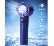 Digital Display Cooling Charging Fan Portable Handheld Ice Cooling Fan Usb Rechargeable Strong Wind Mini Fan  - Similar Product Imag - ID 7161190