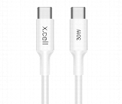 Xcell 30W Usb C To Usb C Cable 1M White Braided  - Similar Product Imag - ID 7161826