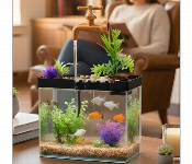Electric Fish Aquarium Fountain Floating Tap Design  - Similar Product Imag - ID 7162320
