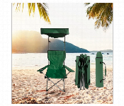 Folding Camping Chair With Canopy Shade Heavy Duty Steel Green  - Similar Product Imag - ID 7162437