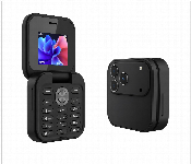 2026 17 Pro Edition Mini Flip Mobile Phone Dual Sim Unlocked Foldable Small Display Compact Feature Phone Black  - Similar Product Imag - ID 7162911