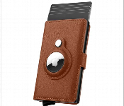 Coteci Airtag Wallet Leather Rfid Card Holder Pu Leather And Aluminum  - Similar Product Imag - ID 7163161
