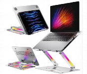 Porodo Aluminum Alloy And Silicone Laptop Stand Rgb 17.3 Inch Gray  - Similar Product Imag - ID 7163224