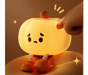 Pumpkin Silicone Sleep Lamp Rechargeable Soft Warm Led Light  - Similar Product Imag - ID 7163421