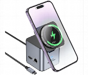 Hoco Hb49 9 In 1 Magnetic Wireless Docking Station  Metal Gray  - Similar Product Imag - ID 7163437