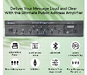 Secuview 280W Public Address Amplifier Sv Al2280B With Clear Sound  - Similar Product Imag - ID 7163581