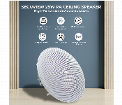 Secuview 25W Pa Ceiling Speaker Sv Cht825W High Performance Audio Solution  - Similar Product Imag - ID 7163654