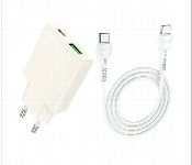 Hoco N45 Dual Port Wall Charger With Usb C Cable White  - Similar Product Imag - ID 7163666
