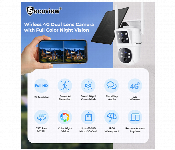 Secuview 4G Wireless Solar Camera Sv M3Ub Dl 4G With Dual Lens  - Similar Product Imag - ID 7163924