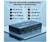Secuview Ultra Hd 4K 1X2 Hdmi Splitter Svelhd201Sp One Source To Dual Displays  - Similar Product Imag - ID 7163954