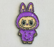 3D Metal Sticker Labubu Purple Bunny Self Adhesive  - Similar Product Imag - ID 7164636