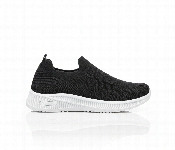 Mens Black Knit Slip On Sneakers  - Similar Product Imag - ID 7164675