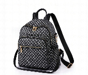 Women Geometric Monogram Backpack Black Multi Functional Shoulder Bag Casual Travel Daypack With Anti Theft Pocket  - Similar Product Imag - ID 7164705