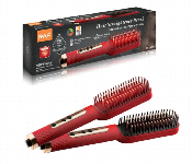 Raf Hair Straightener Brush Fast Heat Electric Comb Anti Scald Led Temperature Control 950F Styling Brush Red  - Similar Product Imag - ID 7165256