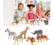 Mini Jungle Animals Toys Set Safari Wildlife Figures For Kids  - Similar Product Imag - ID 7165363