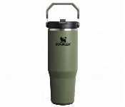 Stanley Quencher Iceflow Flip Straw Tumbler Insulated Stainless Steel Water Bottle With Handle Army Green  - Similar Product Imag - ID 7165695