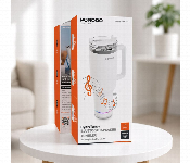 Porodo Lifestyle Hydrotunes Bluetooth Speaker Tumbler White Pdlfstbt Portable Wireless Water Bottle Speaker  - Similar Product Imag - ID 7165711