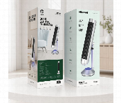 Green Lion Breeze Tower Fan Silver Gl Tf01 Portable Bladeless Tower Fan With Remote Control  - Similar Product Imag - ID 7165820
