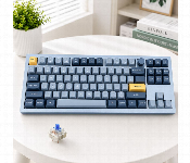 Keychron Q3 Qmk Custom Mechanical Keyboard Q3 N2 Grey Wired Hot Swappable Rgb Keyboard With Knob And Blue Switch  - Similar Product Imag - ID 7165939