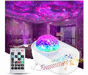 3In1 Galaxy Nightlight Projector Bluetooth Speaker White  - Similar Product Imag - ID 7165956