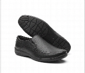 Mero Jutta Men Classic Black Slip On Formal Shoes Comfortable Textured Executive Office Dress Shoes  - Similar Product Imag - ID 7166060