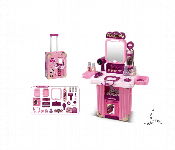 Kids Vanity And Beauty Play Set That Transforms Into A Rolling Travel Suitcase With An Extendable Handle  - Similar Product Imag - ID 7166155